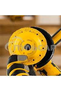 Чашка твердосплавная зачистная Denzel 125 мм, плоская, среднее зерно #16