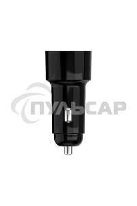 Автомобильное зарядное устройство Maxvi CCM-PS242 Plus T 2хUSB 2.4А + кабель Type-C 1м, черный