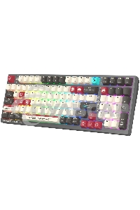 Клавиатура беспроводная A4Tech Bloody WS98 Pixels Red USB, Bluetooth/Радиоканал темно-серый/белый