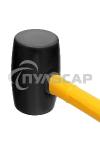 Киянка резиновая Denzel 680 г, черная, фибергласовая рукоятка c TPR покрытием