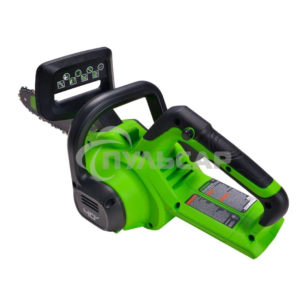 Цепная пила аккумуляторная GreenWorks G40CS30IIK2, 40V, 30 см, с 1* АКБ 2А*ч и ЗУ (2007807UA)