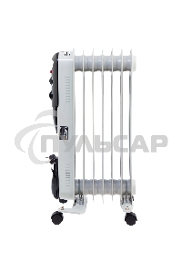 Обогреватель масляный MTX OCH-1500, белый, 1500 Вт, 15 м2, термостат