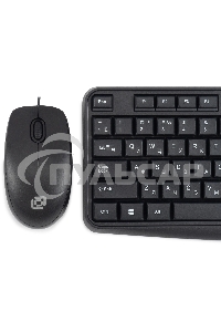 Комплект клавиатура + мышь Оклик S603 клав:черный мышь:черный USB