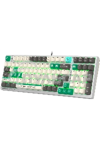 Клавиатура проводная A4Tech Bloody S98 Pixels Green USB белый/бежевый