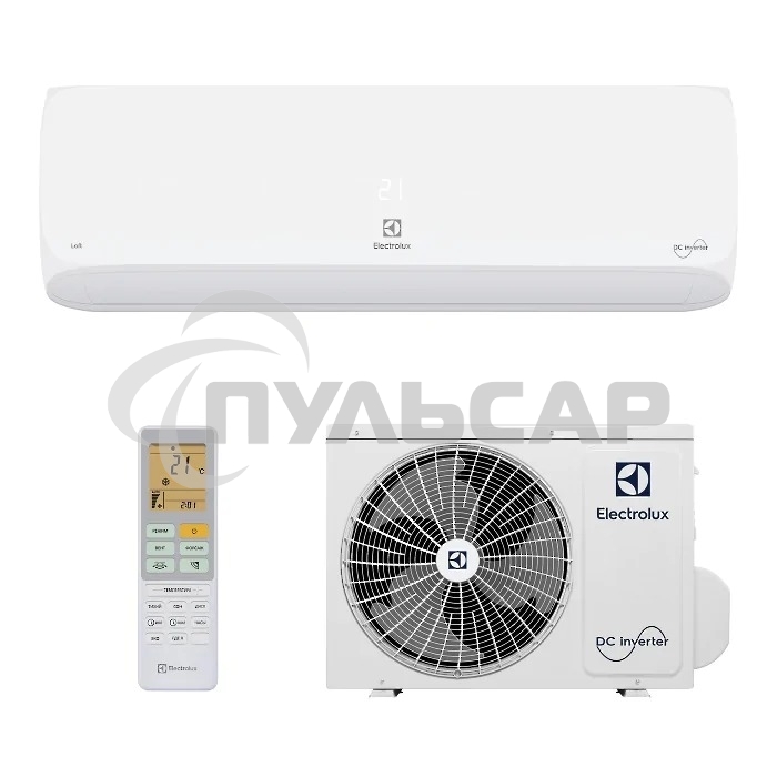 Кондиционер сплит-система Electrolux EACS/I-07HAL/N8 инвертор, 7000 BTU, 20 м², 23 дБ, охлаждение, обогрев, осушение, белый