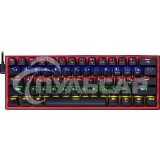 Клавиатура проводная REDRAGON Fizz RU,Rainbow,красные свитчи