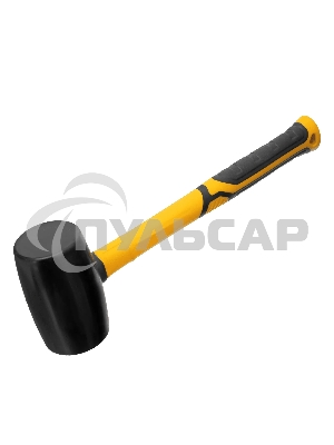 Киянка резиновая Denzel 680 г, черная, фибергласовая рукоятка c TPR покрытием