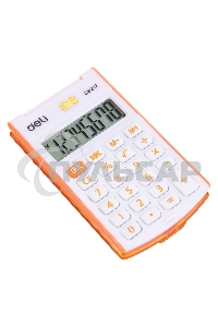 Калькулятор карманный Deli E39217/OR оранжевый 8-разр.