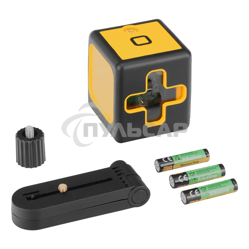 Лазерный уровень Denzel DQB, 30 м, зеленый луч, батарейки, сумка