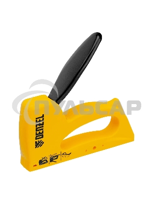 Степлер пластиковый Denzel скобы в комплекте, тип 53, 6-10 мм