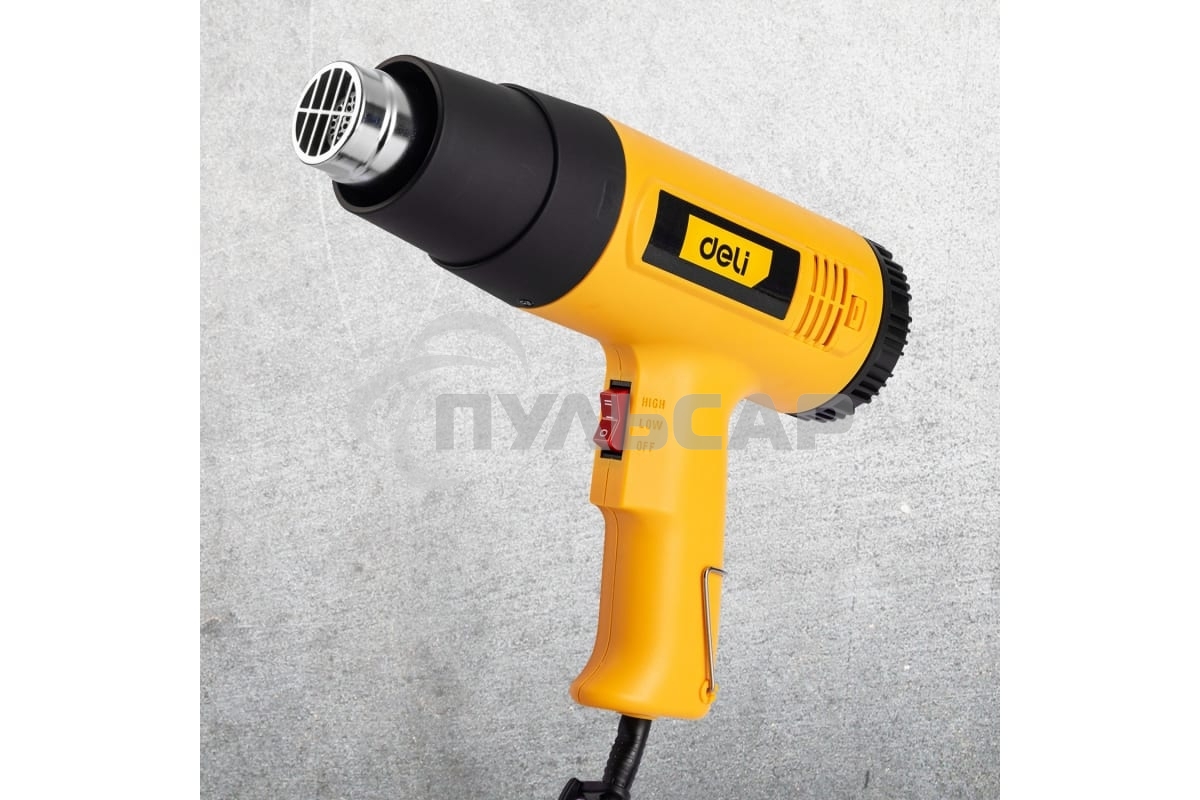 Фен технический Deli DL5200 (1600Вт, рабочая температура 400/590 град.)