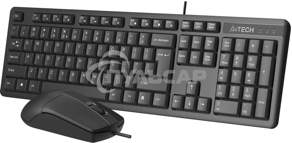 Комплект клавиатура + мышь A4Tech KR-3330 клав:черный мышь:черный USB