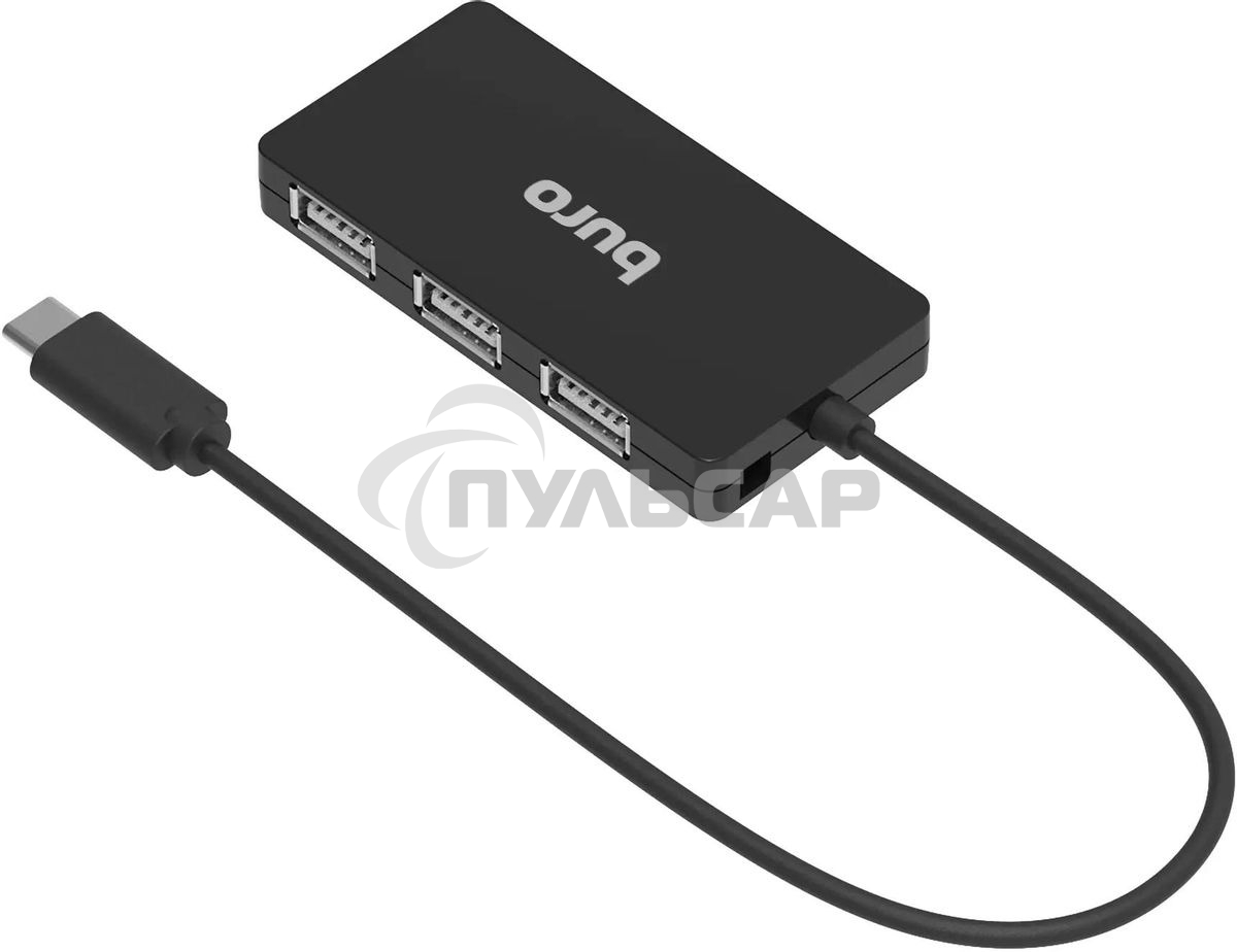 Разветвитель USB Buro BPH-C-1730 4порт. черный