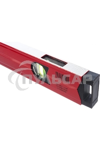 Уровень алюминиевый Matrix магнитный, 1000 мм, фрезерованный, 3 глазка, усиленный