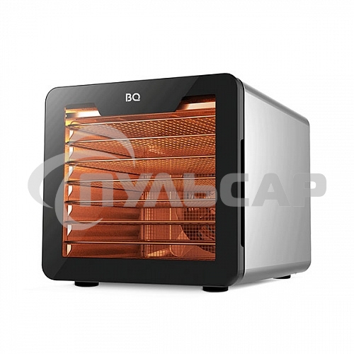 Сушилка для овощей и фруктов BQ FD9000 Black-Steel, Мощность 650 Вт