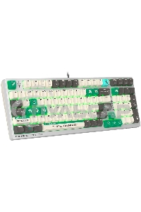 Клавиатура проводная A4Tech Bloody S98 Pixels Green USB белый/бежевый