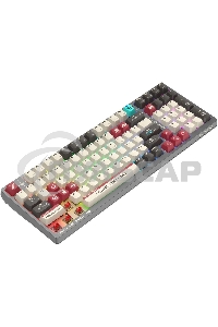 Клавиатура беспроводная A4Tech Bloody WS98 Pixels Red USB, Bluetooth/Радиоканал темно-серый/белый