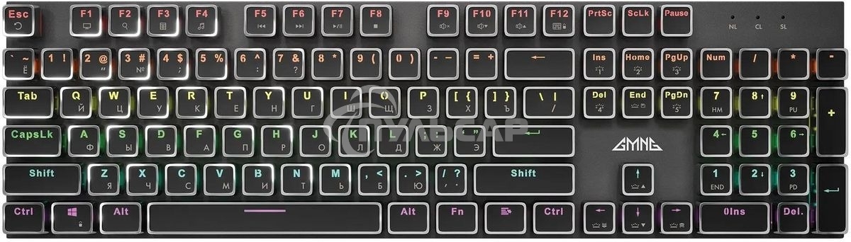 Клавиатура проводная GMNG GG-KB815X (1913914), USB, черный + белый