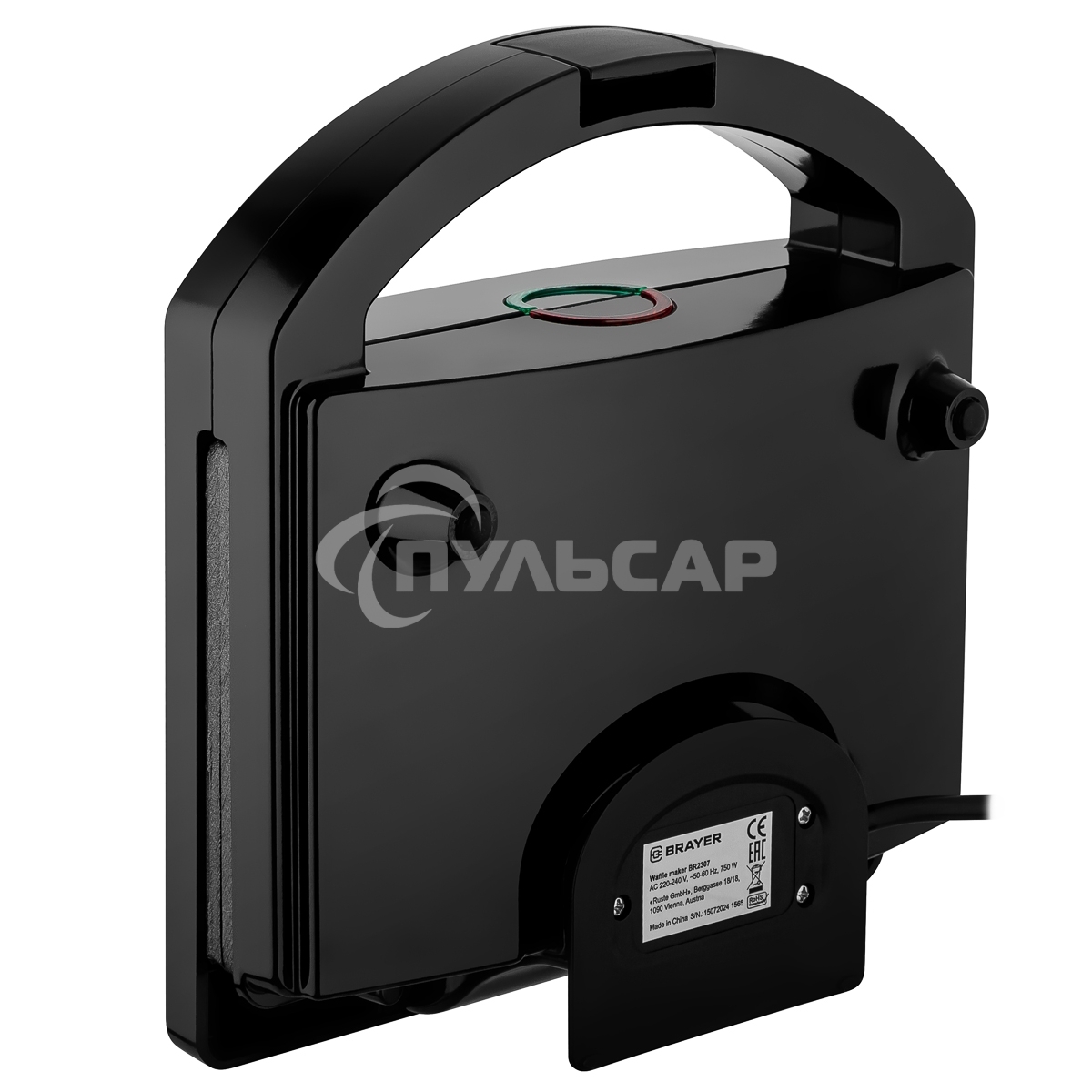 Вафельница BRAYER BR2307 750 Вт, черный