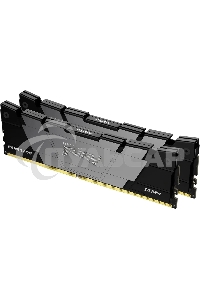 Оперативная память Kingston Fury Renegade, DDR4, 16Gb (2x8Gb), 3600MHz, CL16, DIMM, с радиаторами, серый/черный