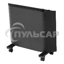 Конвектор Denzel XCE-1000B черный, 1000 Вт, 15 м2, термостат