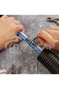 Хомут-стяжка кабельная нейлоновая Rexant 100 x2,5 мм, черная, упаковка 100 шт.