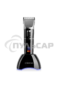 Машинка для стрижки BRAYER BR3402, LED-дисплей, 4 насад, турбо, титан. покр, регу. высоты лезвий