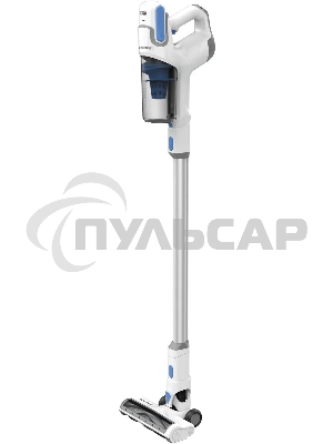 Пылесос вертикальный Coolfort CF-3006 белый/голубой, питание от аккумулятора, 130 вт, уборка сухая, пылесборник 0.5 л, работа от АКБ max 30 мин.