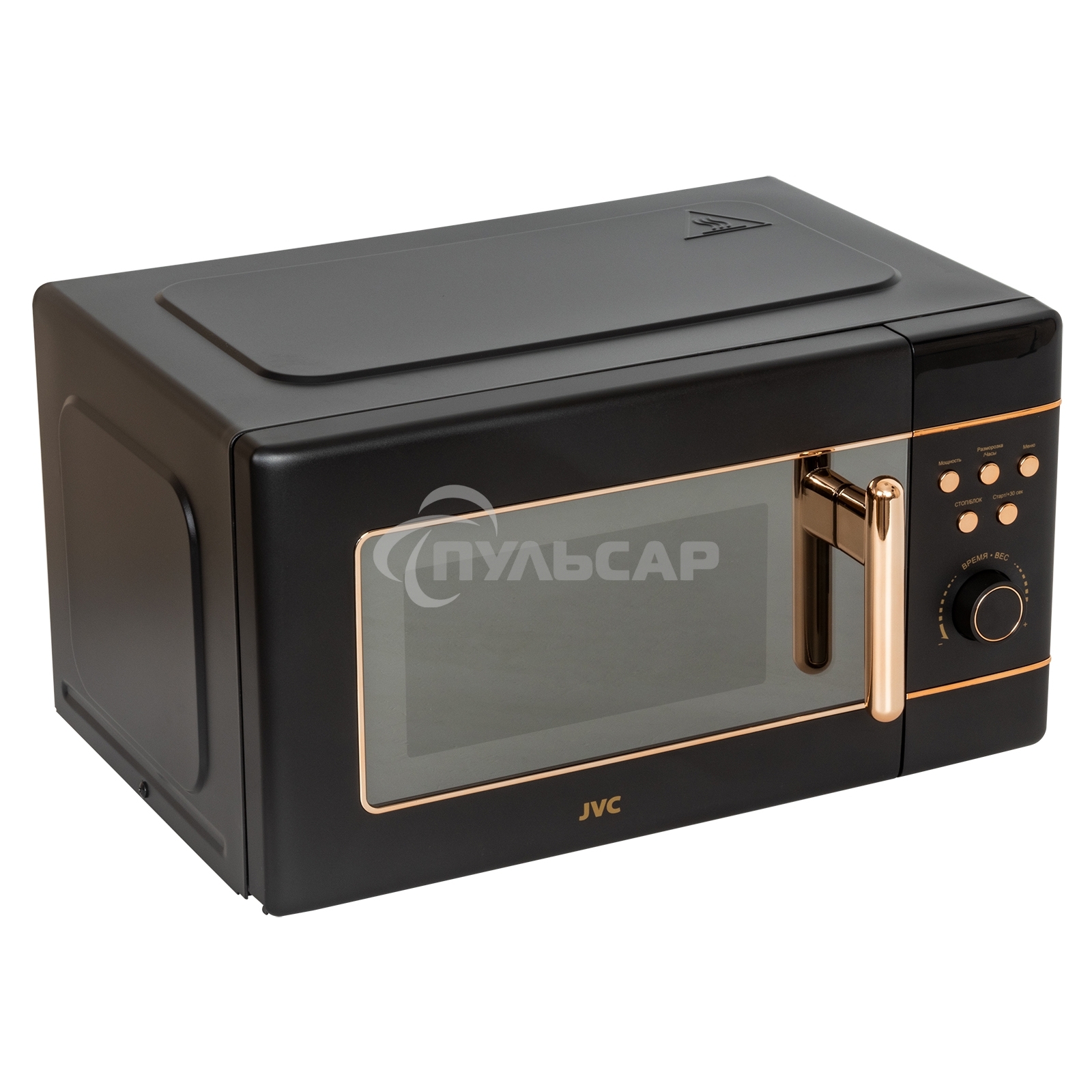 Микроволновая печь JVC JK-MW270D черный, 20 л, 700 Вт, переключатели - поворотный механизм/кнопки