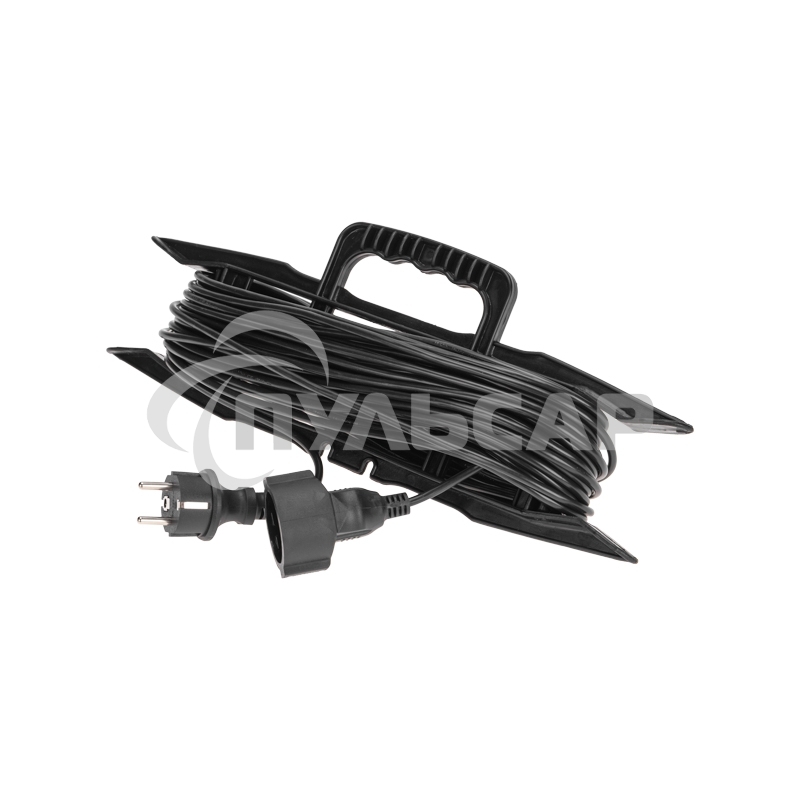 Удлинитель-шнур PROconnect на рамке ПВС 3х0,75мм², 20м, с/з, 6А, 1300Вт, IP20, черный