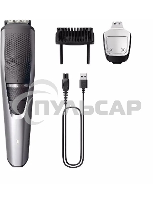 Триммер Philips Series 3000 BT3239/15, 5Вт, серебристый/серый