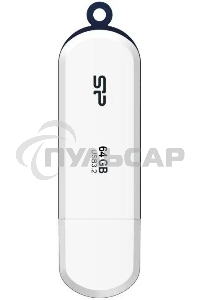 Флешка USB 64 Gb Silicon Power Blaze B32, USB 3.2, белый