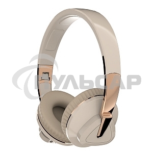 Наушники беспроводные накладные MORE CHOICE (4610196405235) HW33 бежевый