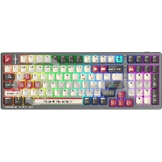 Клавиатура беспроводная A4Tech Bloody WS98 Pixels Red USB, Bluetooth/Радиоканал темно-серый/белый