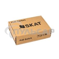 Коммутатор SKAT PoE-8E-2G v.2 PoE Plus 120Вт порты: 8-Ethernet 2-Uplink