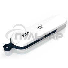 Флешка USB 64 Gb Silicon Power Blaze B32, USB 3.2, белый