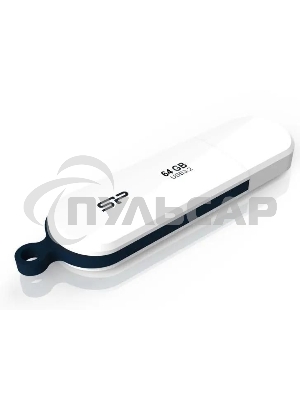 Флешка USB 64 Gb Silicon Power Blaze B32, USB 3.2, белый