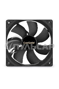 Вентилятор для корпуса ExeGate EX12025H3P черный, 120 мм, 1500 об/мин, 25 дБ, 3 pin