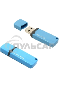 Флешка USB QUMO 8 Gb, Optiva 02 Blue QM8GUD-OP2-blue