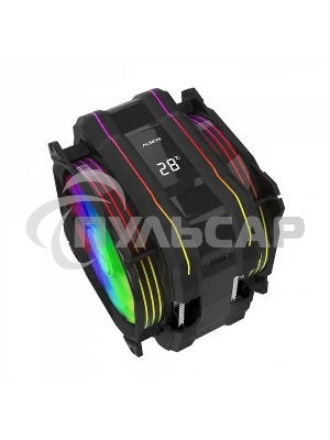 Кулер для процессора Alseye M120D Plus черный, 120 мм, алюминий/медь, 1900 об/мин, 41.2 дБ, 4 pin, 200 Вт, 160 мм