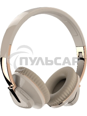 Наушники беспроводные накладные MORE CHOICE (4610196405235) HW33 бежевый