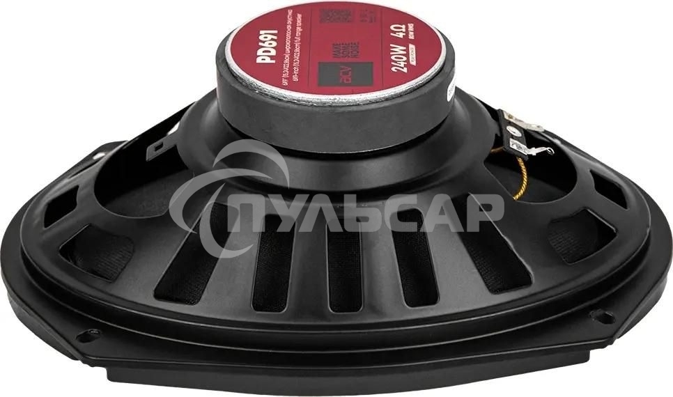 Колонки автомобильные ACV PD-691 (без решетки) 240Вт 91дБ 4Ом 16x23см (6x9дюйм) (ком.:2кол.) коаксиальные однополосные