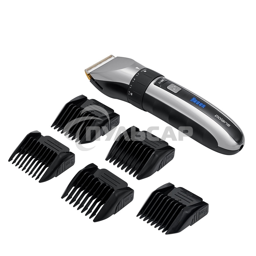 Машинка д/стрижки волос POLARIS PHC 3017RC Argan Therapy Pro черный/хром