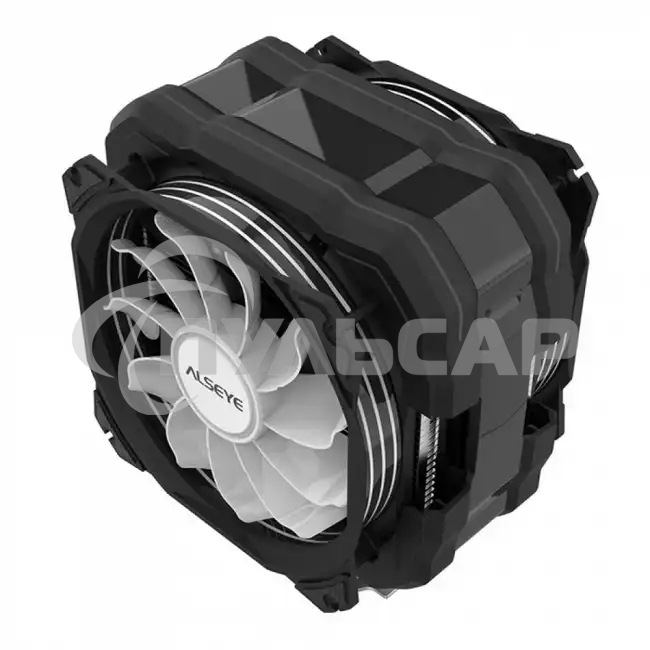 Кулер для процессора Alseye M120D Plus черный, 120 мм, алюминий/медь, 1900 об/мин, 41.2 дБ, 4 pin, 200 Вт, 160 мм