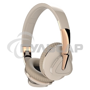 Наушники беспроводные накладные MORE CHOICE (4610196405235) HW33 бежевый