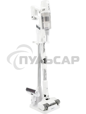 Пылесос вертикальный Polaris CyclonicPRO PVCS 4050 белый, питание от аккумулятора, 180 Вт, уборка сухая/влажная, пылесборник 0.4 л