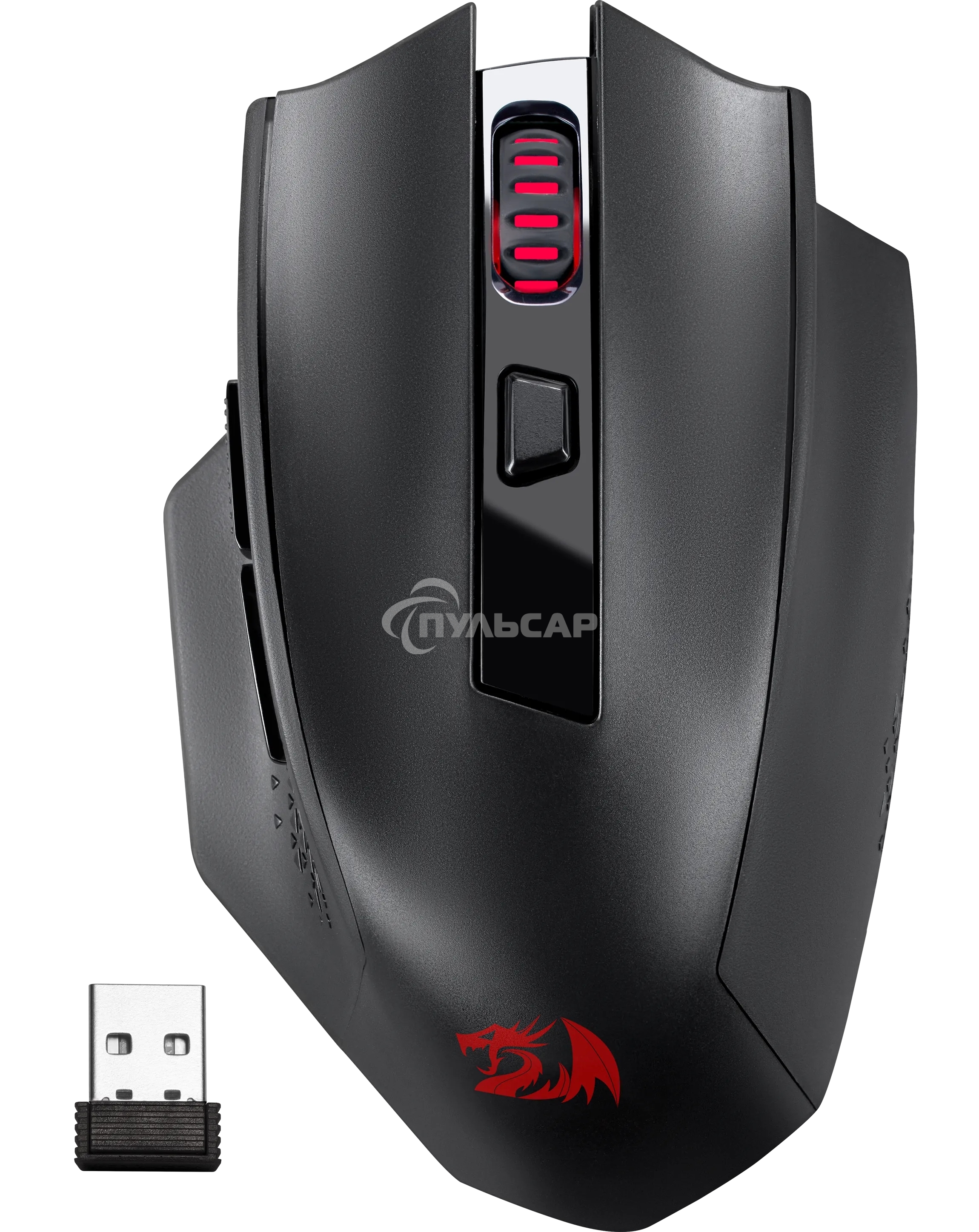 Мышь беспроводная Defender Redragon Woki черный, 26000 dpi, радиоканал, Bluetooth, USB, кнопки - 6