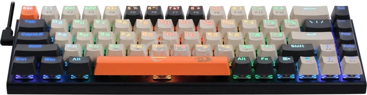 Клавиатура проводная Redragon Ryze, USB, черный