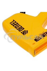 Степлер пластиковый Denzel скобы в комплекте, тип 53, 6-10 мм