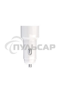 Автомобильное зарядное устройство Maxvi CCM-PS242 Plus T 2хUSB 2.4А + кабель Type-C 1м, белый
